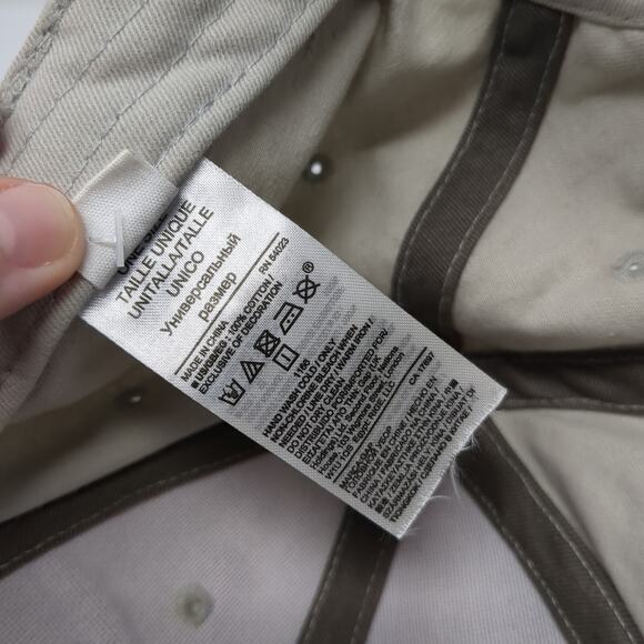 Gap Spell Out Fitted Hat Gray One Size Embroidered Vent Holes 6 Panel - Picture 10 of 11